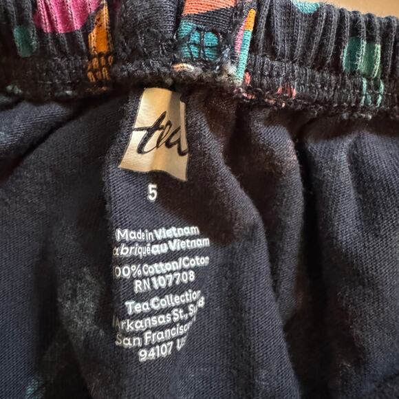 Tea Collection navy floral birds romper - Picture 4 of 5